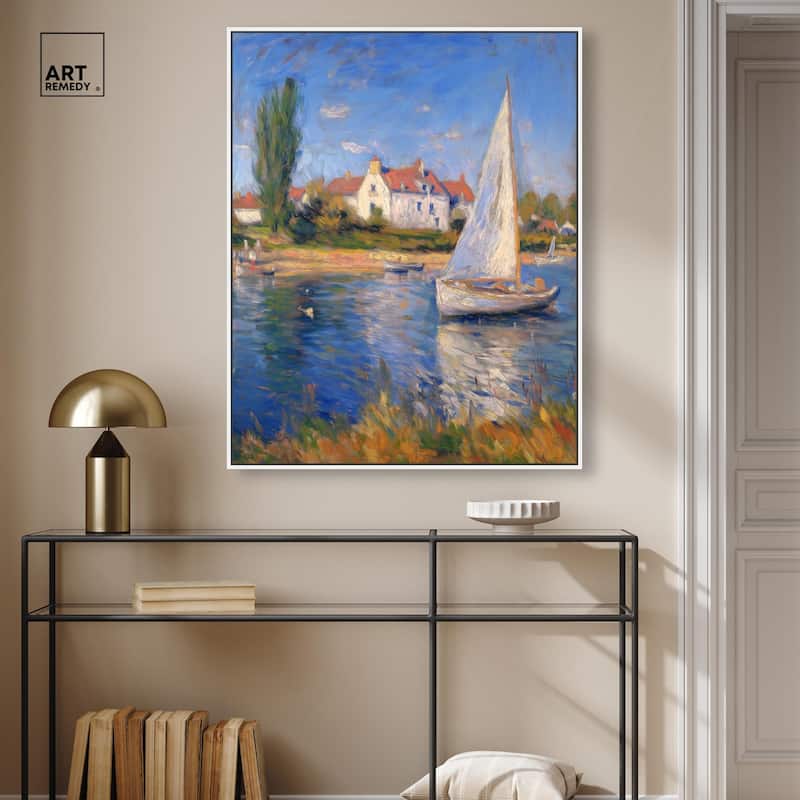 Bayside Calm I Canvas by Art Remedy