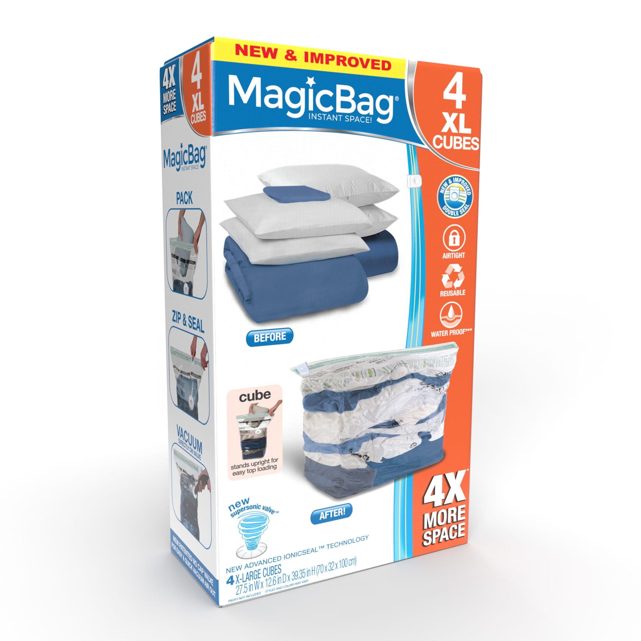 Magic Bag Instant Space Saving Storage Medium Bags Vacuum Seal Airtight  Original