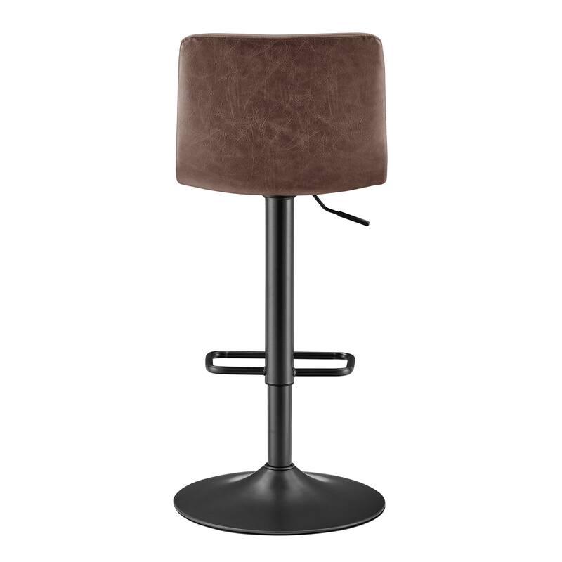NPD Furniture Bruce Faux Leather Gaslift Bar Stool (Set of 2)