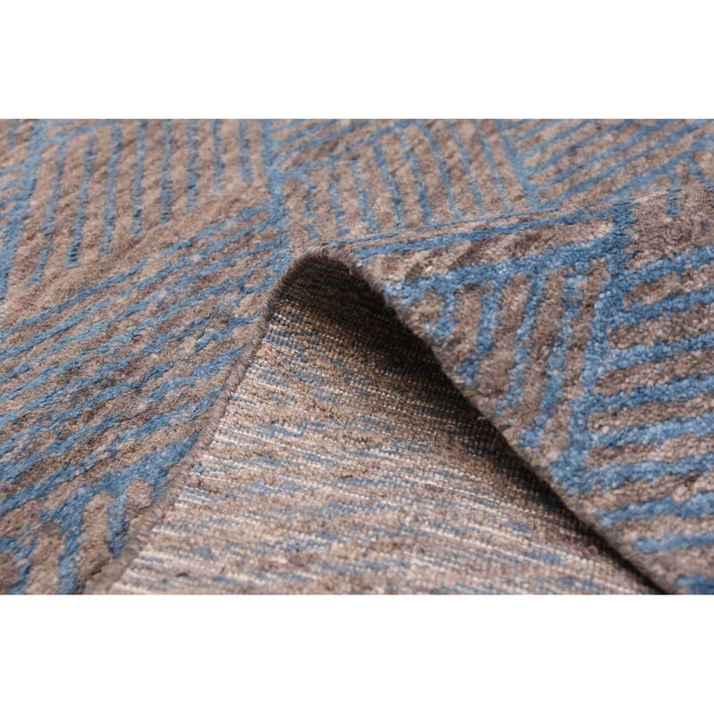 ECARPETGALLERY Hand Loomed Elysian Grey Rug - 5'1 x 7'6