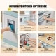 preview thumbnail 48 of 54, Kids Kitchen Playset Play Kitchen for Kids Corner Wooden Play Kitchen