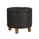 preview thumbnail 107 of 110, Carson Carrington Hare Button-tufted Round Storage Ottoman