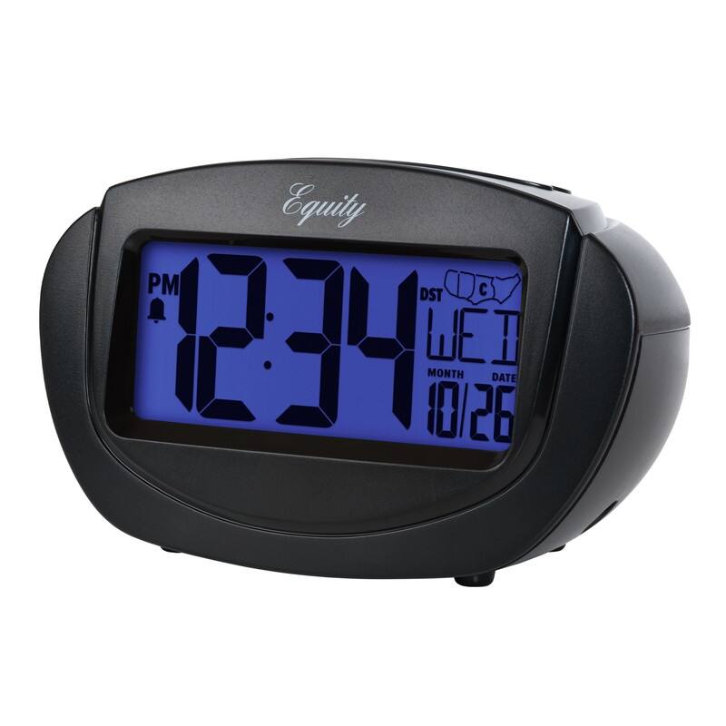 Equity by La Crosse 31022 InstaSet LCD Alarm Clock On Sale Bed Bath & Beyond 35746578
