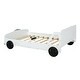 preview thumbnail 7 of 58, Car-Shaped Platform Bed Wood Low Profile Bed with Slat and Wheels