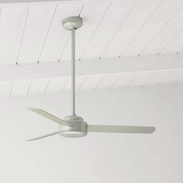 slide 2 of 22, Hunter 52" and 44" Presto Ceiling Fan w/ Wall Control - Contemporary, Industrial, Scandinavian 52" - Matte Nickel