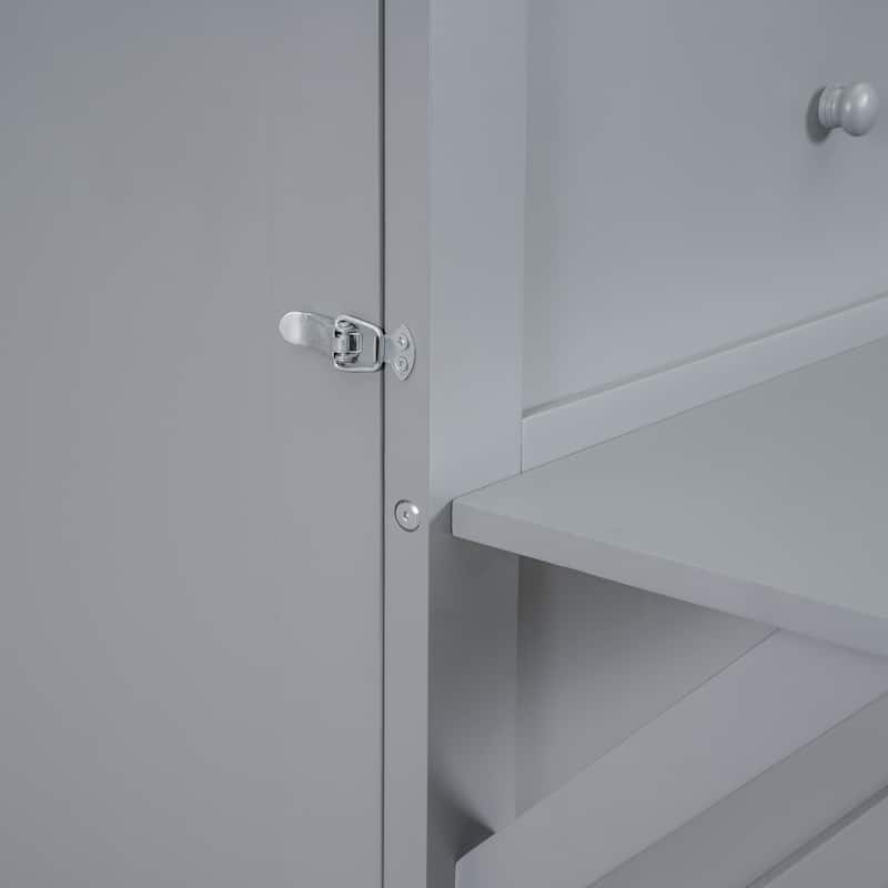 Full Size Murphy Bed with USB Port and removable Shelves on Each Side