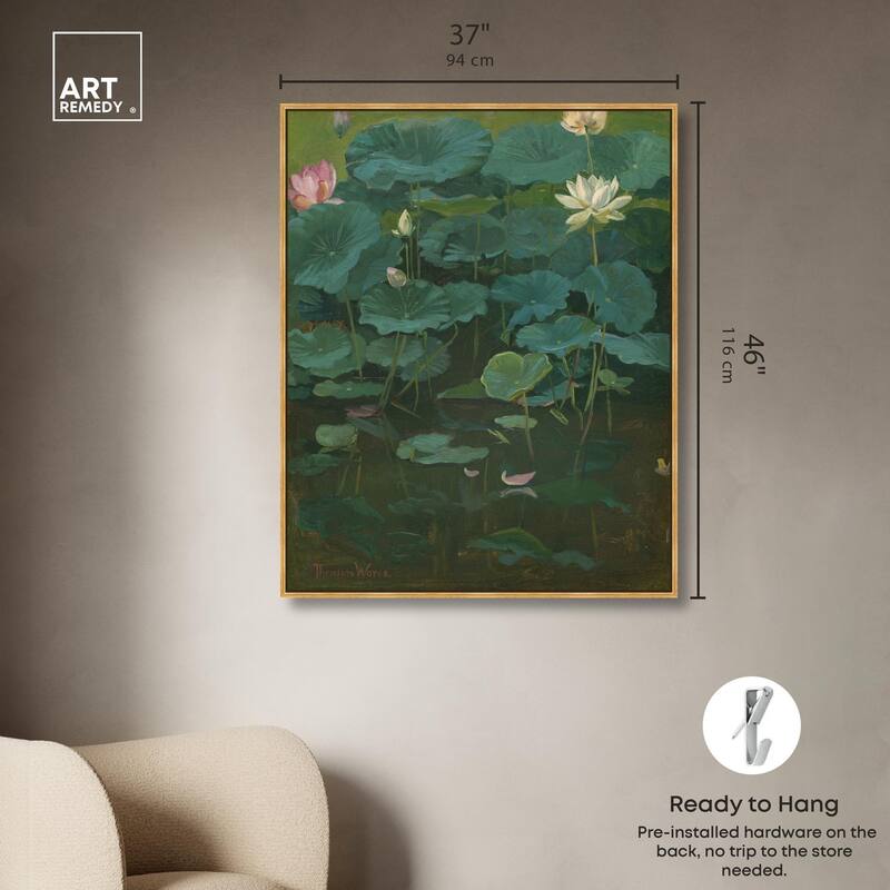 Theodore Wores Lotus Canvas by Art Remedy