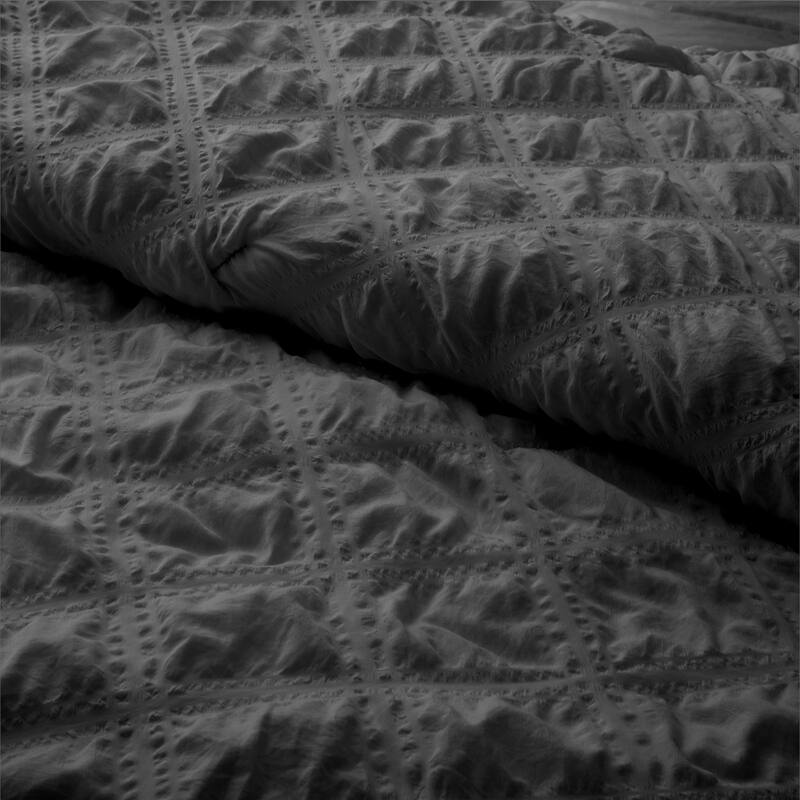 All Season Bubble Ruched Down Alternative Comforter Set