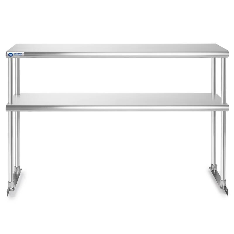 48 x 12in NSF Stainless Steel 2Tier Overshelf