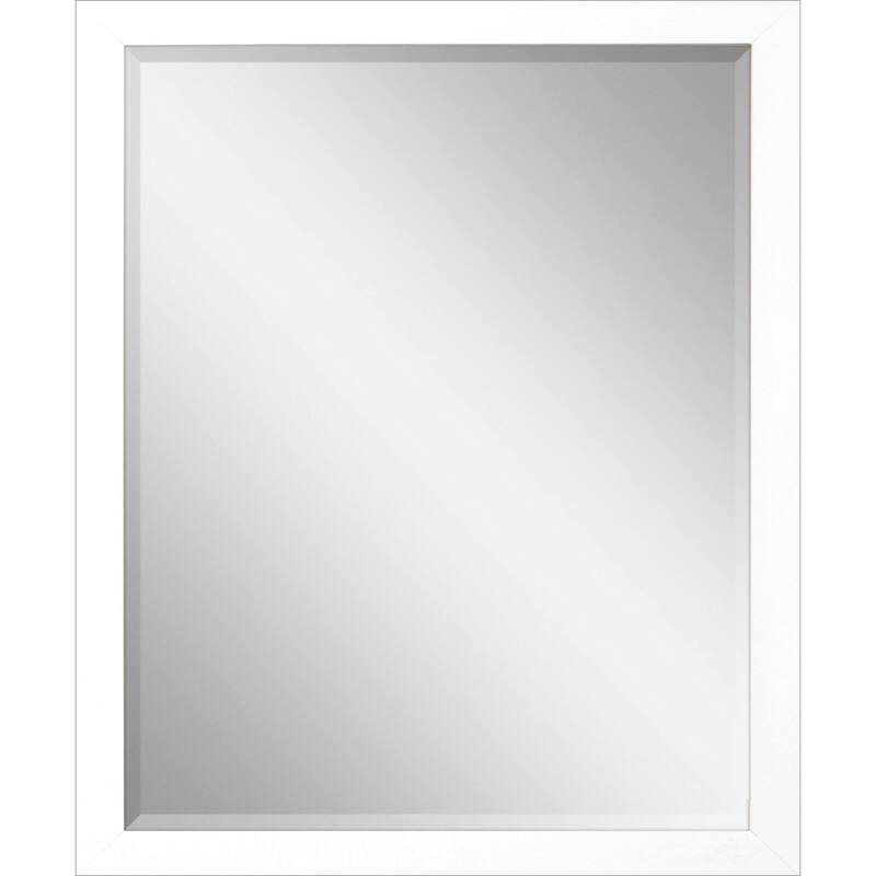 HomeRoots 43" White Framed Accent Mirror - 33.00 in. x 43.00 in. x 2.00 in.