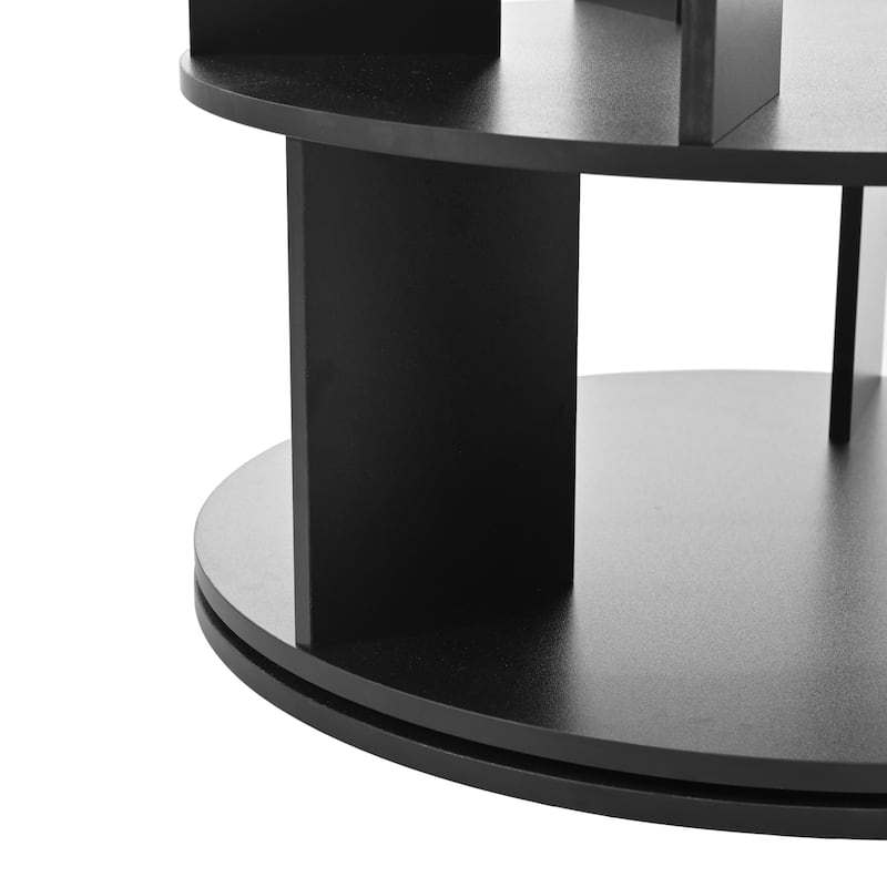 Roomfitters 7-Tier Rotating Shoe Rack Tower, 360° Revolving Shoe Organizer with 35 Compartments for Living Room