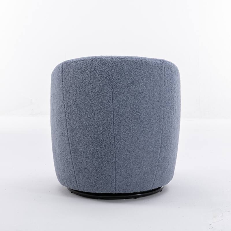 Teddy Fabric Swivel Accent Armchair Barrel Chair