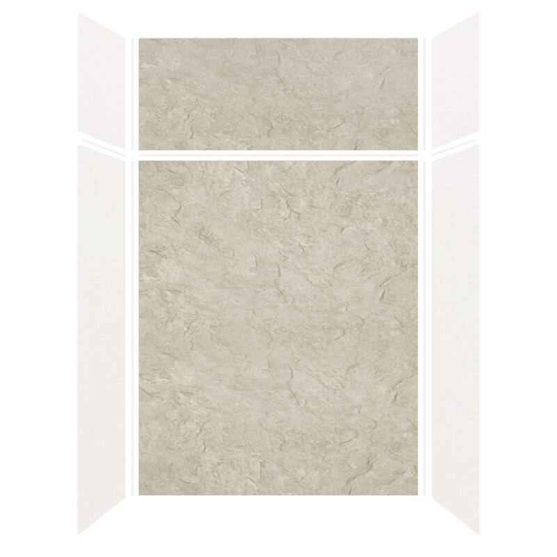 Transolid Expressions 60-in X 32-in X 96-in Glue to Wall Shower Kit - 32" x 60" x 96" - 32" x 60" x 96"