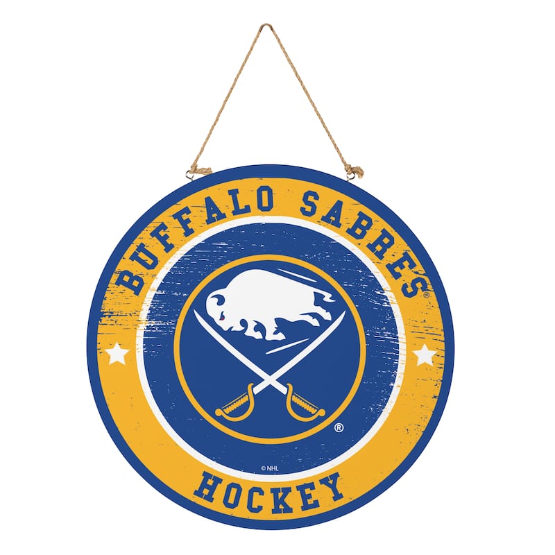 Buffalo Sabres Wooden Door Decor Wall Sign - Multi-Color