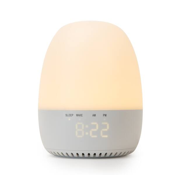 slide 2 of 5, Yogasleep Light to Rise Sleep Trainer, Sound Machine and Night Light - White