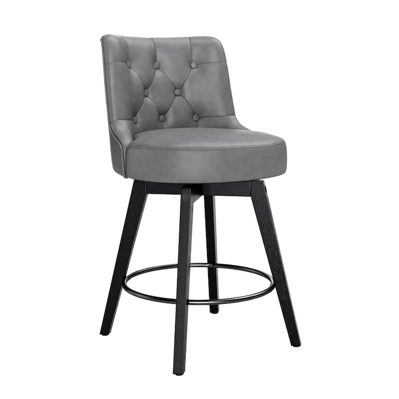 LUE BONA 26" Counter Height Bar Stools Swivel Bar stool with Backs - 26" H