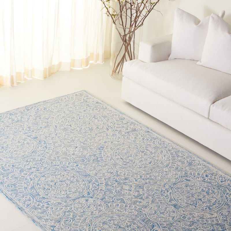 Lauren Ralph Lauren Handmade Reineke Casual Wool Rug - 3' x 5' - Blue/Ivory