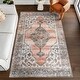 preview thumbnail 11 of 16, Nuloom Sia SplashGuard Vintage Southwestern Machine Washable Area Rug 2' x 3' - Peach - Rectangle