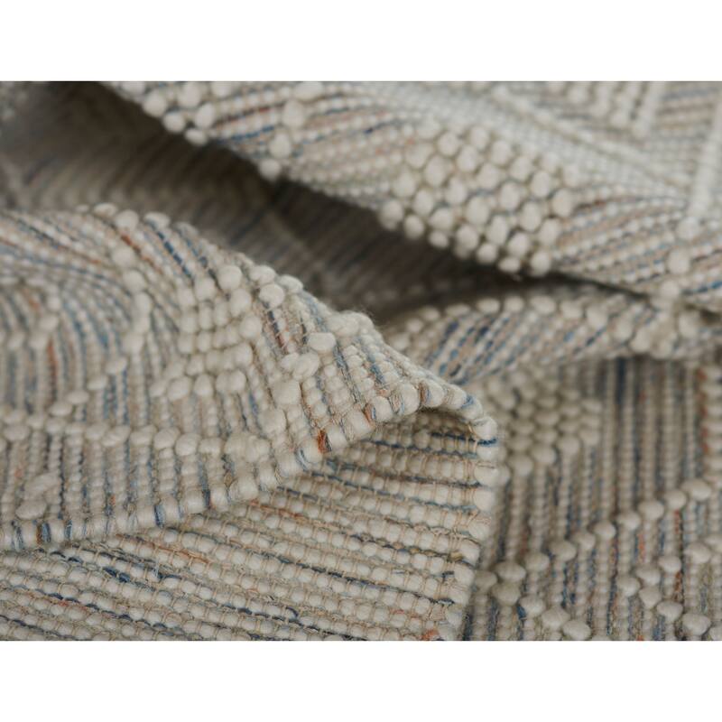 Momeni Boulder Hand Woven Wool and Cotton Geometric Area Rug