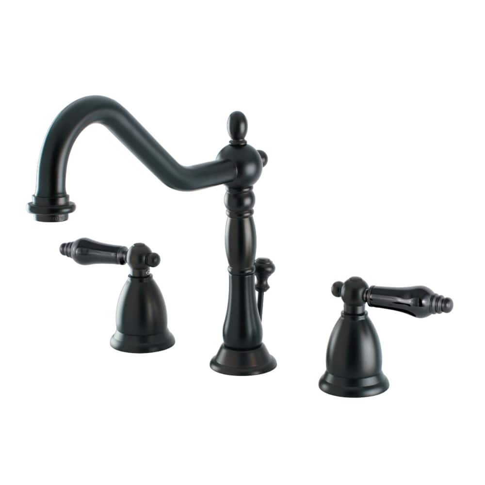 Kingston Brass Heritage Onyx Widespread Double Handle Bathroom Faucet
