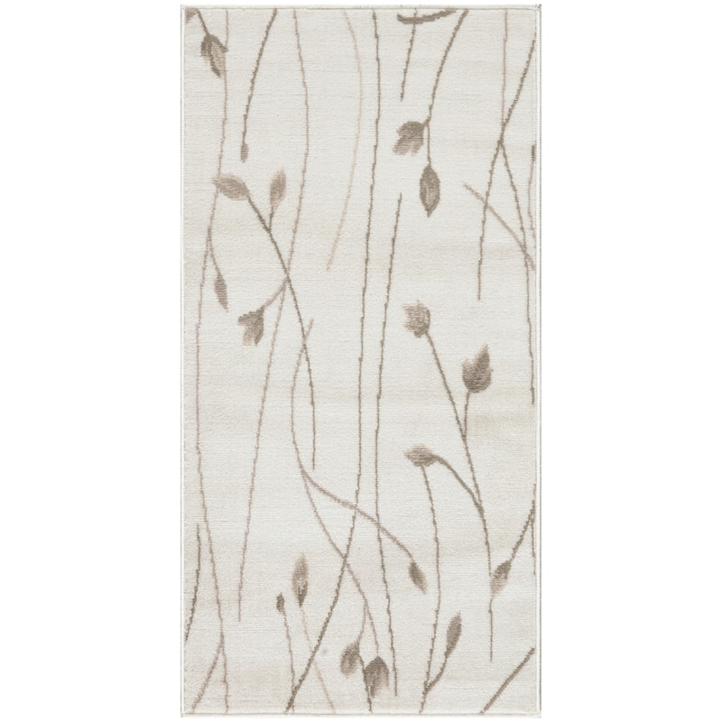 Power Loomed Floral Traditional Area Rug - 48' X '24' X '0.5