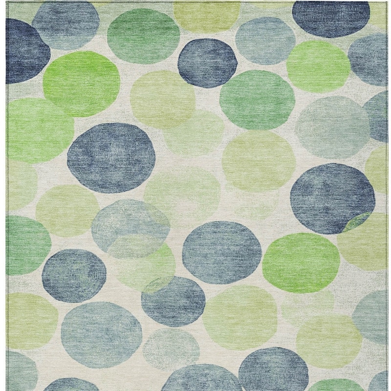 HomeRoots Geometric Transitional Rectangle Outdoor Rug