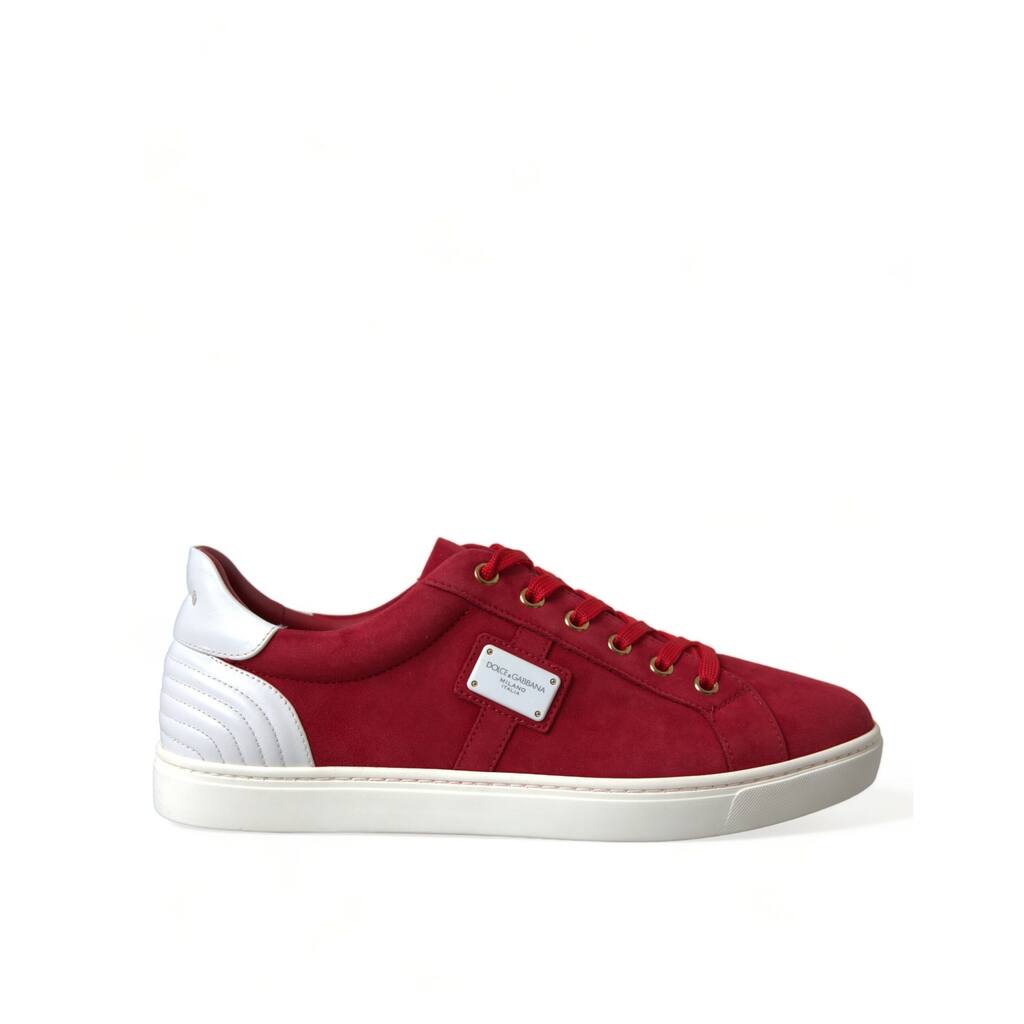 Dolce & Gabbana Elegant Red & White Leather Men display picture 1