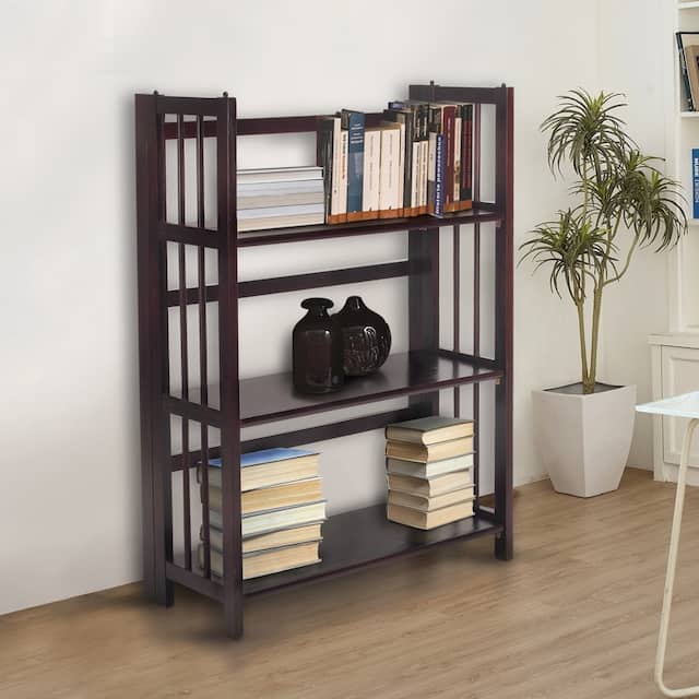 Porch & Den Edgemont Folding Stackable 27.5-inch Bookcase