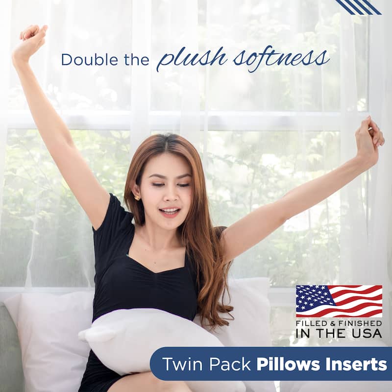 Martex Sweet Dreams Twin Pack Decorative Pillow Inserts