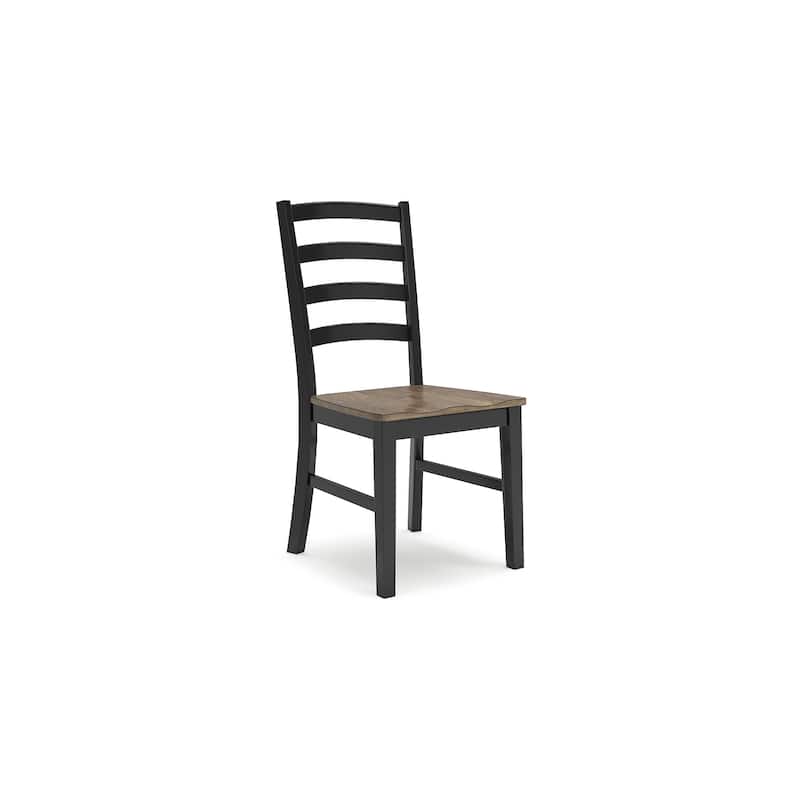 Signature Design by Ashley Wildenauer Black/Brown Dining Table and 4 Chairs