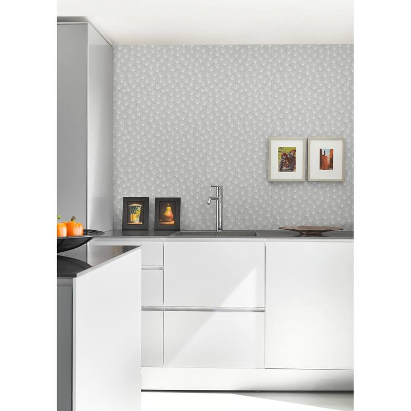 A-Street Prints Asteria Grey Fan Wallpaper