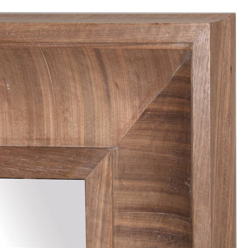 SAFAVIEH Couture Kaya 42.5-inch Square Wood Mirror - 42.5"W x 3.1"D x 42.5"H