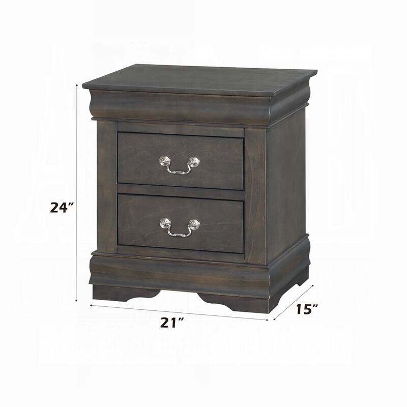 Charming Wooden Nightstand with Stylish Drawers for Bedroom Enhancement