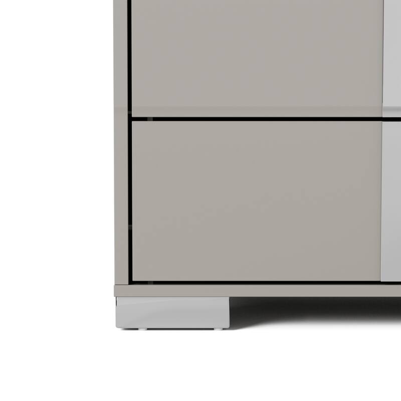 Furniture of America Erina Modern Glossy 5-Piece Panel Bedroom Set