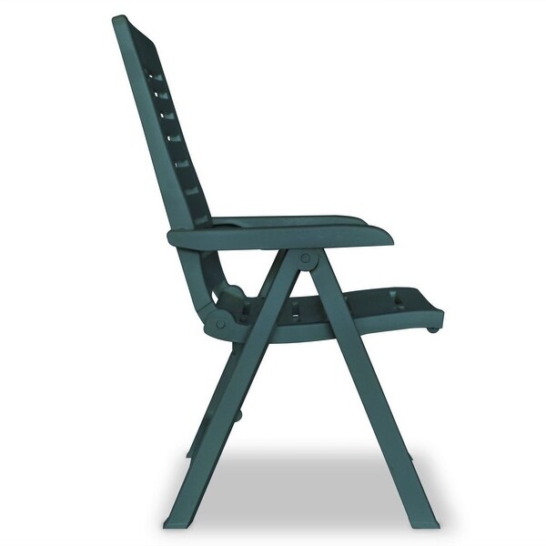 White plastic reclining garden chairs deals