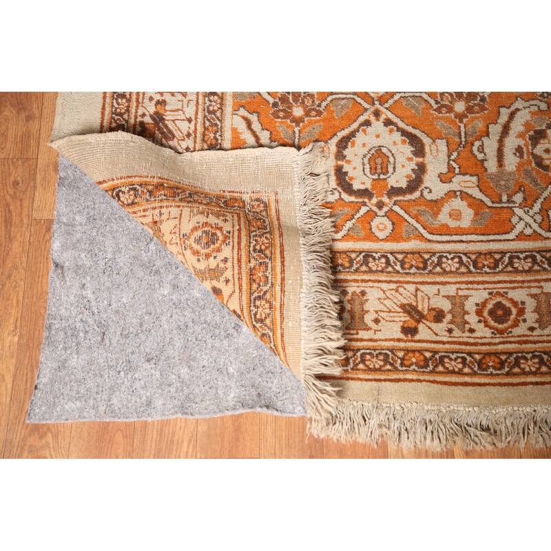 Antique Tabriz Haj Jalili Persian Rug Handmade Floral Wool Carpet - 13'5" x 18'9"