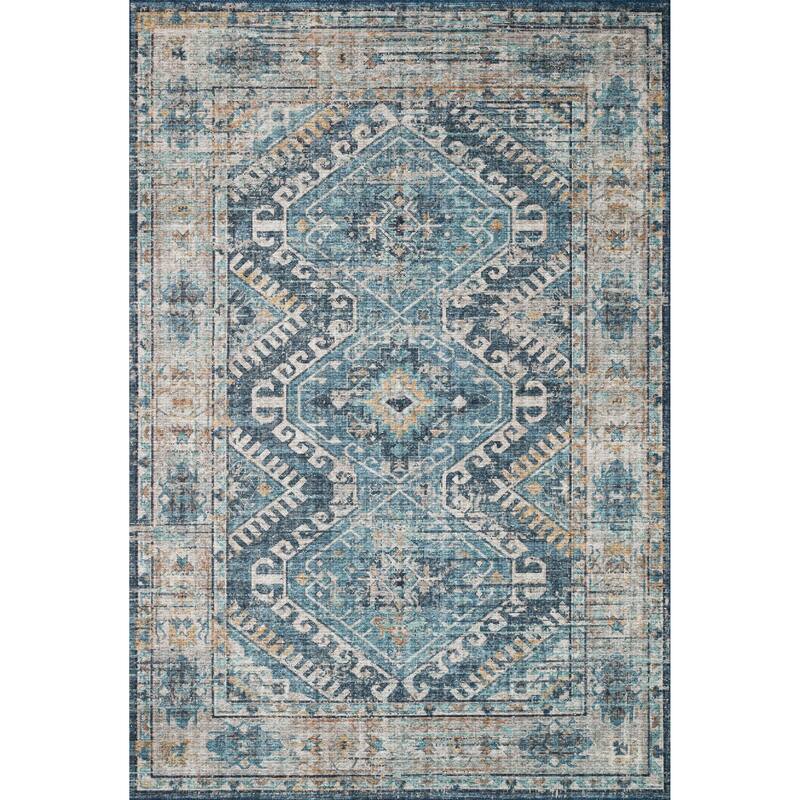 Alexander Home Leanne Boho Distressed Persian Printed Area Rug