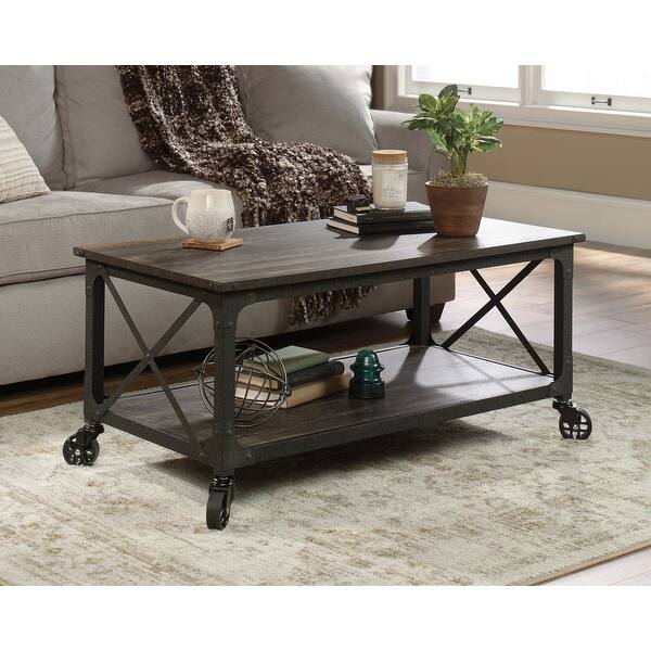 slide 2 of 6, Steel River Coffee Table Carbon Oak