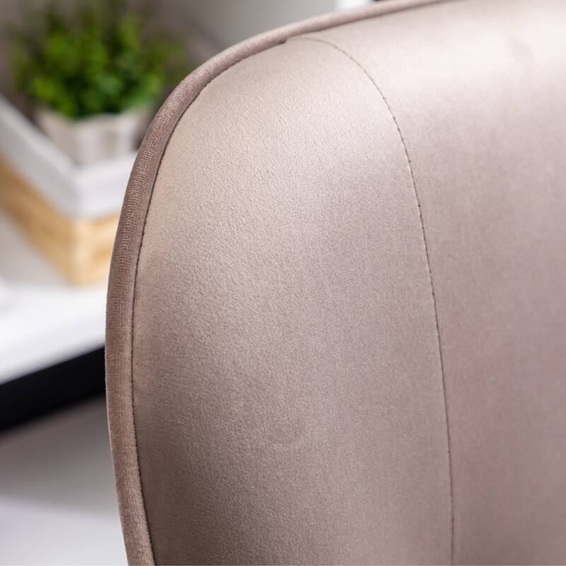 Chocolate Modern 30" Polyester Button Tufted Accent Chair with Solid Wood Frame for Living Room