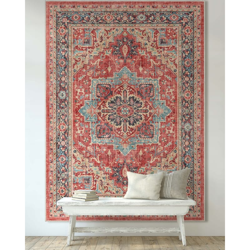Well Woven Apollo Tirana Medallion Flat-Weave Area Rug