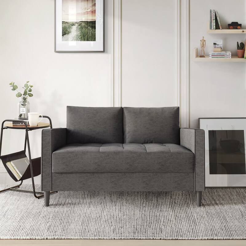 CraftPorch Contemporary Minimalist Linen Upholstered 3-Piece Living Room Set