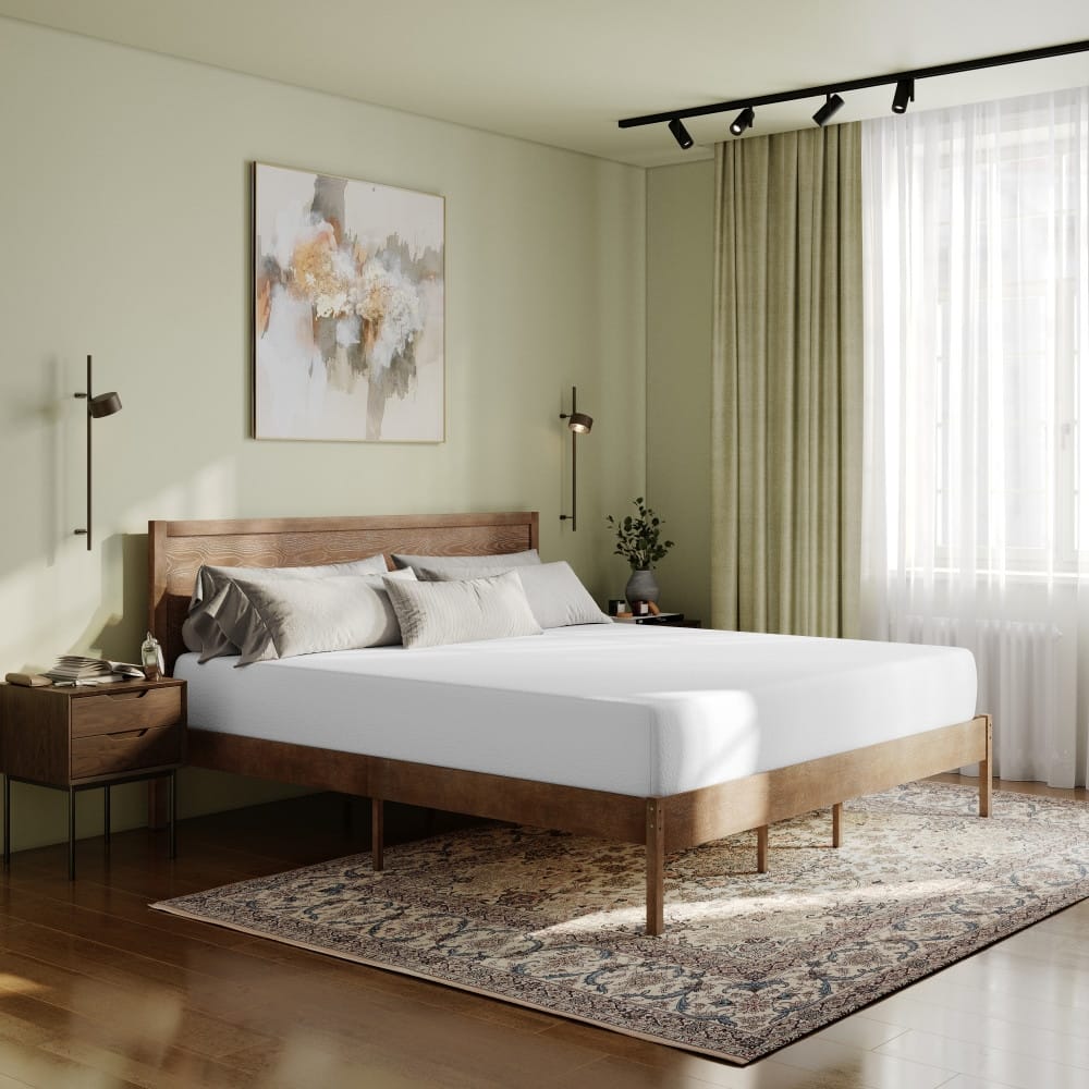 Green Tea Cooling Gel 4-Layer Memory Foam Mattress in a Box