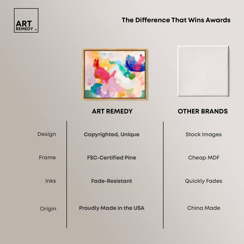 Pastel Riot I Colorful Canvas by Art Remedy