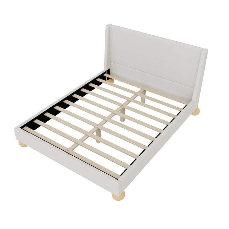 Velvet Upholstered Platform Bed