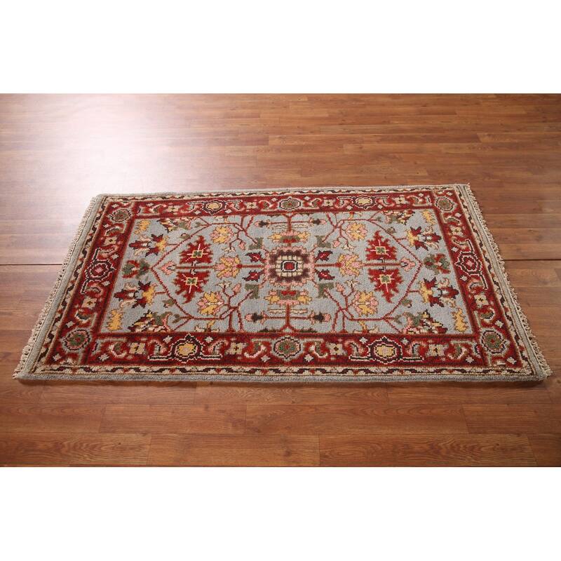 Heriz-Serapi Accent Rug Handmade Wool Carpet - 2'10"x 5'0"