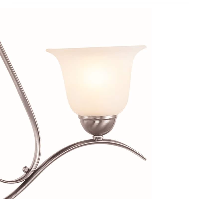 Trans Globe Aspen 4 Light Chandelier in Brushed Nickel