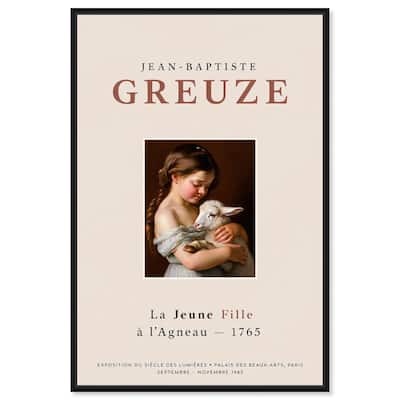 Girl and Her Lamb Canvas by Art Remedy