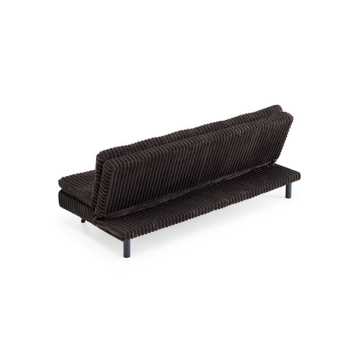 Modern Corduroy Futon Sofa Bed with Plush Tufted Pillow Top, Convertible Living Room Sofa Bed