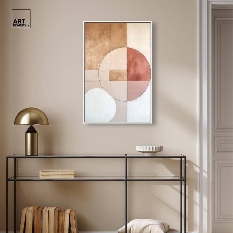 Modernist Circles II Canvas by Art Remedy