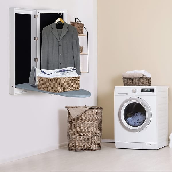 WallMounted Ironing Board with Mirror Bed Bath & Beyond 36265980